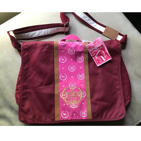 victoria secret pink messenger bag